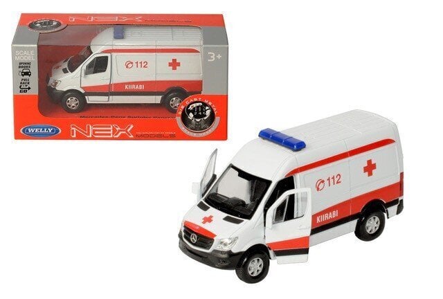 Automalli Welly 1/32 Mercedes-Benz Viron ambulanssi hinta ja tiedot | Poikien lelut | hobbyhall.fi