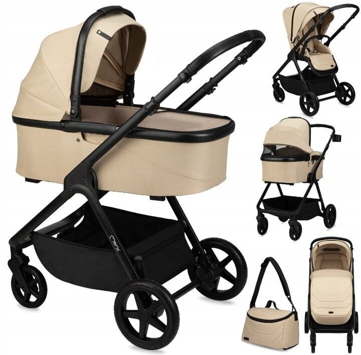 Lastenvaunut MoMi Giselle 2in1, beige hinta ja tiedot | Vaunut ja rattaat | hobbyhall.fi