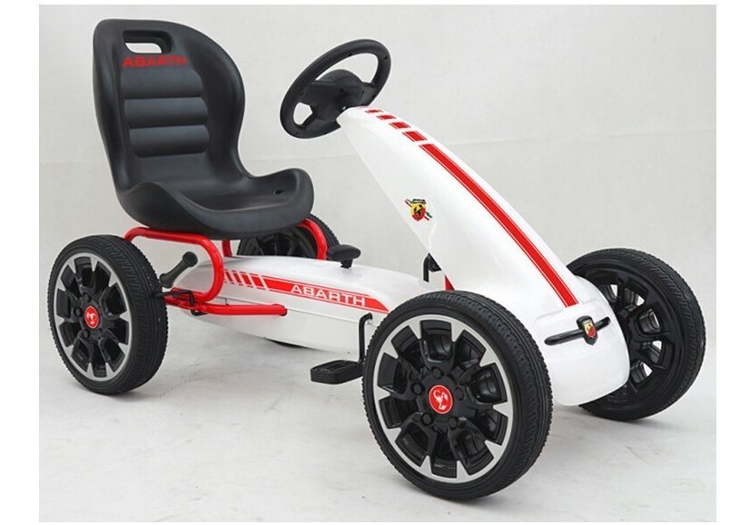 gokart abarth minikartti, valkoinen hinta ja tiedot | Poikien lelut | hobbyhall.fi