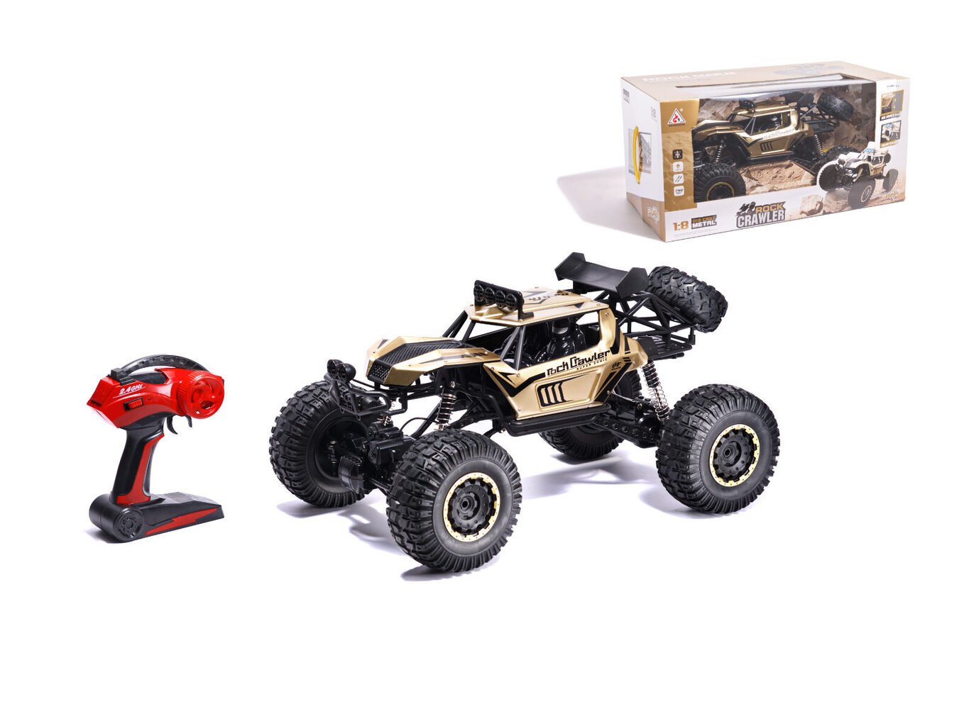 RC Car Rock Crawler 2,4 GHz 1:8, 51 cm hinta ja tiedot | Poikien lelut | hobbyhall.fi