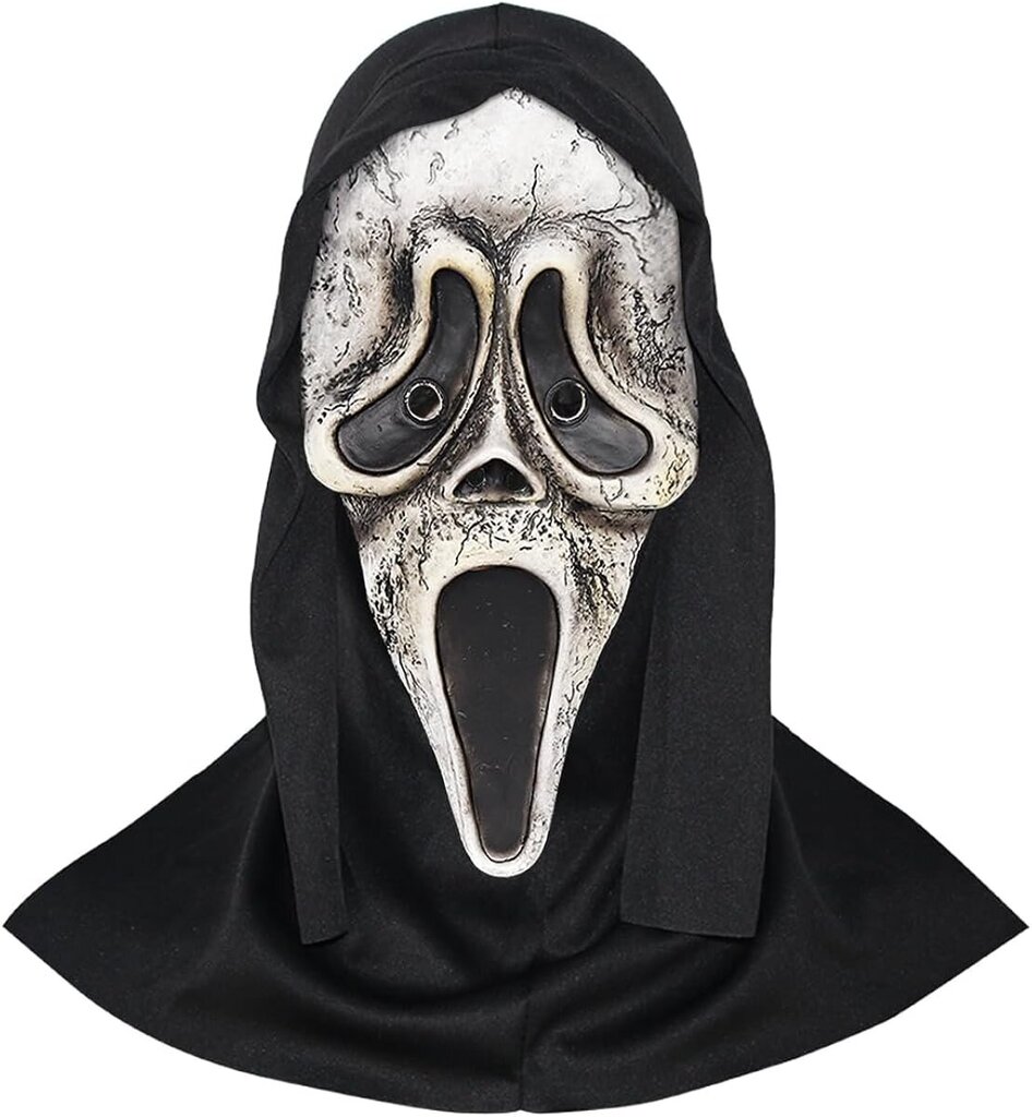 keland Scary Ghostface Mask Scream Mask Creepy Halloween Cosplay Prop hinta ja tiedot | Hauskat juhlapelit ja -tuotteet | hobbyhall.fi