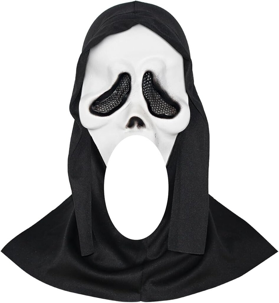 keland Scary Ghostface Mask Scream Mask Creepy Halloween Cosplay Prop hinta ja tiedot | Hauskat juhlapelit ja -tuotteet | hobbyhall.fi