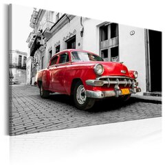 Kuva - Cuban Classic Car (Red) hinta ja tiedot | Taulut | hobbyhall.fi