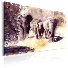 Kuva - Watercolour Elephants hinta ja tiedot | Taulut | hobbyhall.fi