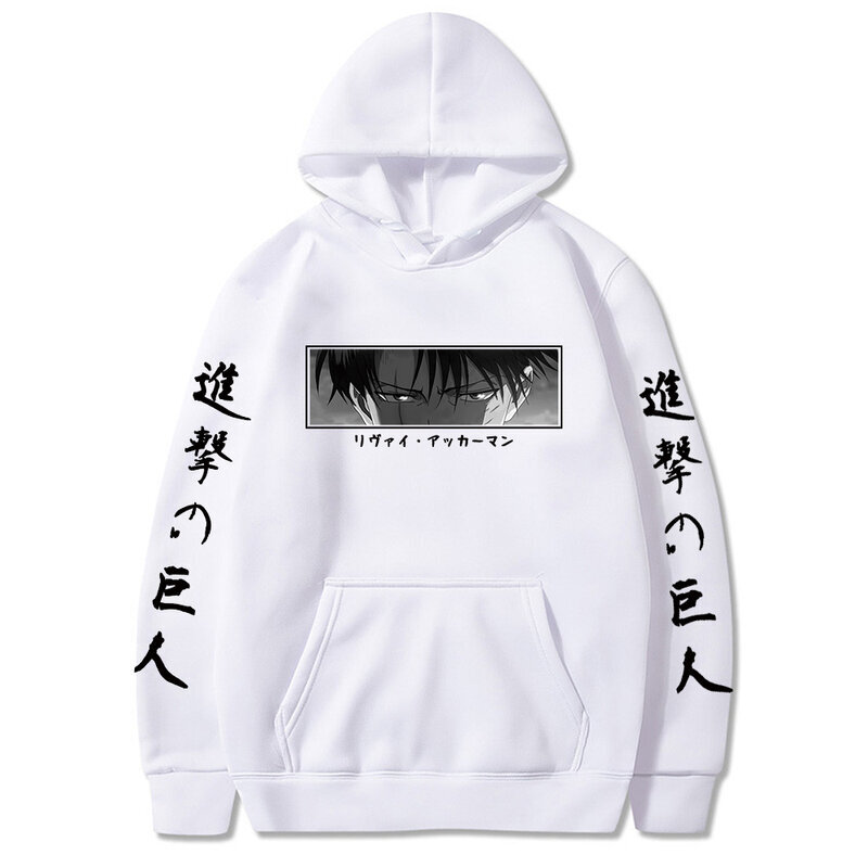 (valkoinen M）Anime Attack on Titan Hoodie for Men hinta ja tiedot | Miesten puserot ja hupparit | hobbyhall.fi