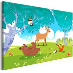 Kuva - Friendly Animals (1 Part) Wide hinta ja tiedot | Taulut | hobbyhall.fi