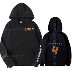 (7-XL）syksyn talvi Formula 1 -kilpailija Lando Norris F1 McLaren team Racing Fans Miesten / Ylisuuret hupparit hinta ja tiedot | Miesten puserot ja hupparit | hobbyhall.fi