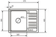 Tiskiallas Aquasanita Notus SQ102 hinta ja tiedot | Keittiöaltaat | hobbyhall.fi