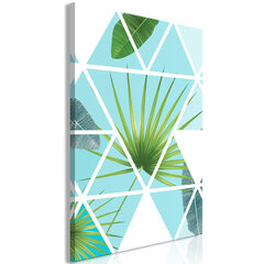 Kuva - Geometric Palm (1 Part) Vertical hinta ja tiedot | Taulut | hobbyhall.fi