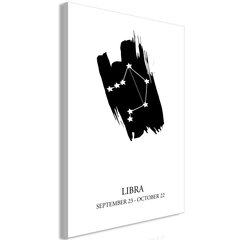 Kuva - Zodiac Signs: Libra (1 Part) Vertical hinta ja tiedot | Taulut | hobbyhall.fi