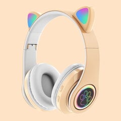 Feltree Langattomat kuulokkeet Walk Headset Cat Ear Bluetooth Headset B39 Cat Ear Söpö kissan korva Langattomat kuulokkeet LED-vilkkuvalo Lahja ystäville ja lapsille hinta ja tiedot | Kuulokkeet | hobbyhall.fi