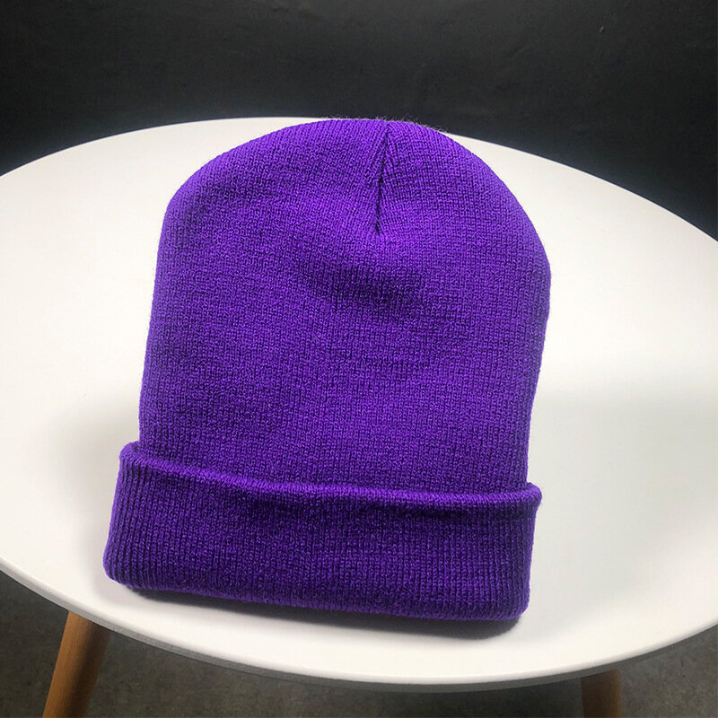 (violetti)Talvihatut Unisexille Uudet Pipot Neulottu Solid Söpö Hattu Naisten Syksyinen Nainen Pipo Lippikset Lämpimämpi Bonnet Miesten Casual Cap hinta ja tiedot | Naisten päähineet | hobbyhall.fi