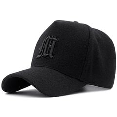 (60-65cmHuovan musta)Isopää Mies Suurikokoiset Villa Baseball-hatut Miesten Ulkoilu Plus Koko Huopa Urheilu Lippikset Isä Oversize Trucker Cap 56-60cm 60-65cm hinta ja tiedot | Naisten päähineet | hobbyhall.fi