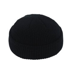 (One SizeBlack)Muoti Hip Hop Pipo Neulottu Hattu Miesten Naisten Pääkallohattu Talvi Lämmin Brinless Baggy Melon Cap Cuff Docker Fisherman Pipot Hatut hinta ja tiedot | Naisten päähineet | hobbyhall.fi