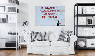 Kuva - If Graffiti Changed Anything by Banksy hinta ja tiedot | Taulut | hobbyhall.fi