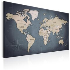 Kuva - World Map: Shades of Grey hinta ja tiedot | Taulut | hobbyhall.fi