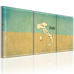Kuva - map: Italy hinta ja tiedot | Taulut | hobbyhall.fi