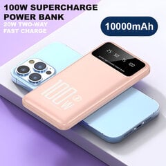 Pikalatausvirtalähde kahdella ulostulolla, 10000mAh, 100W, LIVMAN K70 hinta ja tiedot | Varavirtalähteet | hobbyhall.fi