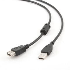 Gembird USB-laajennus USB 2.0 A (M) - (F), 4,5 m hinta ja tiedot | Gembird Kodinkoneet ja kodinelektroniikka | hobbyhall.fi
