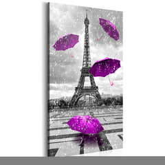 Kuva - Paris: Purple Umbrellas hinta ja tiedot | Taulut | hobbyhall.fi