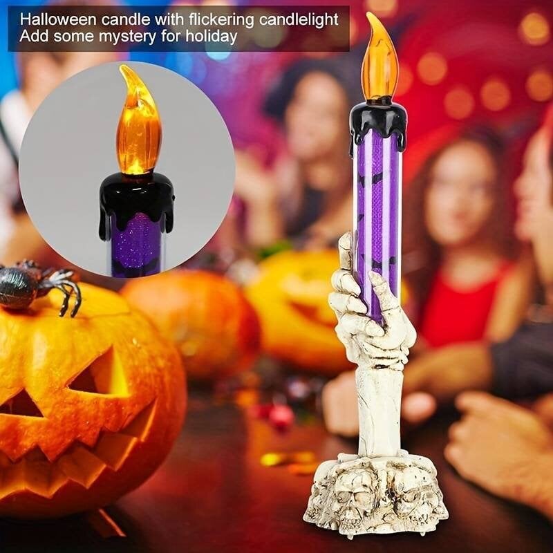 Halloween kynttilälamppu 3-osainen setti, kynttilänjalkalamppu Halloween-koristerekvisiitta, luurankokäsivalaisin Halloween haamukäsivalaisin luova koristelu hinta ja tiedot | Juhlakoristeet | hobbyhall.fi