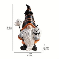 Viehättävä Halloween-tontupatsas - Monipuolinen hartsikoristelu kotiin, toimistoon ja kahvilaan hinta ja tiedot | Juhlakoristeet | hobbyhall.fi