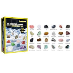 KANSALLINEN MAANTIETEELLINEN Jalokivi-Joulukalenteri - 2024 Joulukalenteri, Mini Gemstone-Joulukalenteri hinta ja tiedot | Tyttöjen lelut | hobbyhall.fi