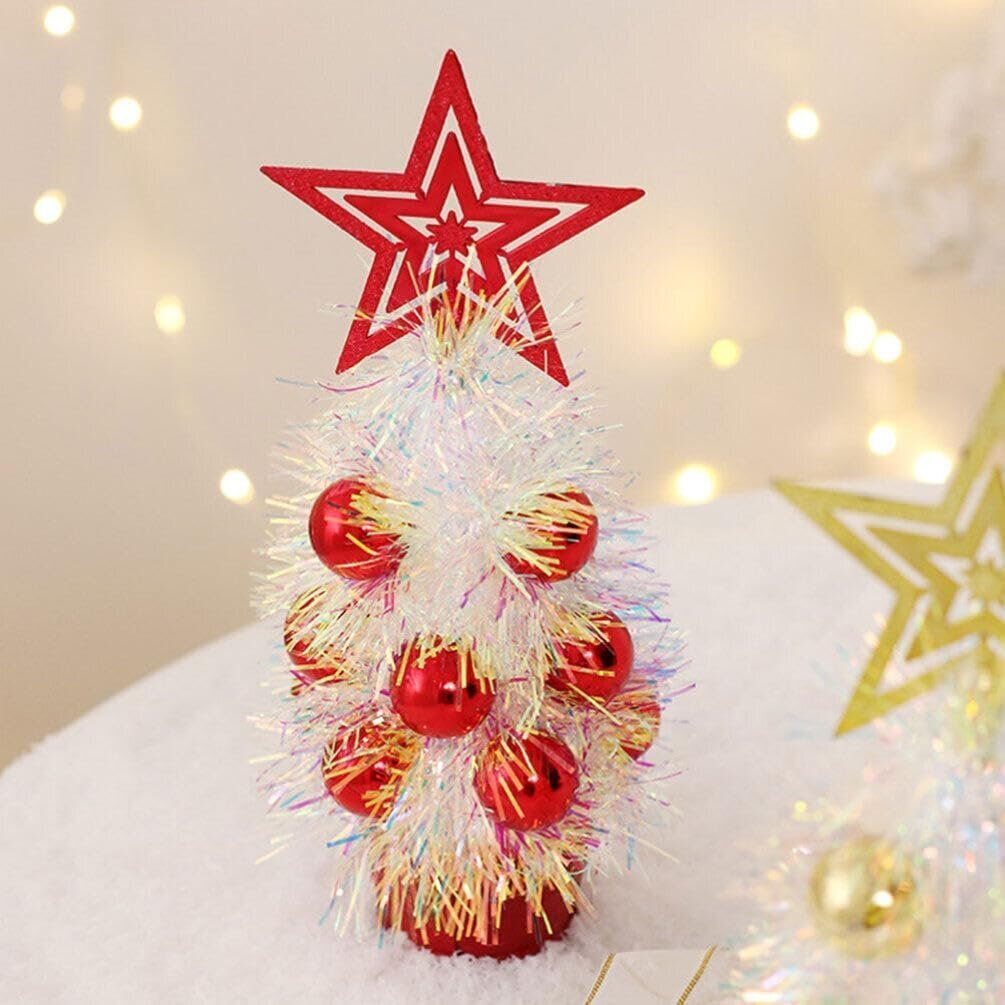 3kpl Mini joulukuusi Pieni joulukuusi Pieni joulukuusi pellavapohjalla Mini joulukuusi Glitter Tree -joulukuusi 3 kpl hinta ja tiedot | Koristeet ja tarrat | hobbyhall.fi