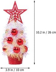 3kpl Mini joulukuusi Pieni joulukuusi Pieni joulukuusi pellavapohjalla Mini joulukuusi Glitter Tree -joulukuusi 3 kpl hinta ja tiedot | Koristeet ja tarrat | hobbyhall.fi