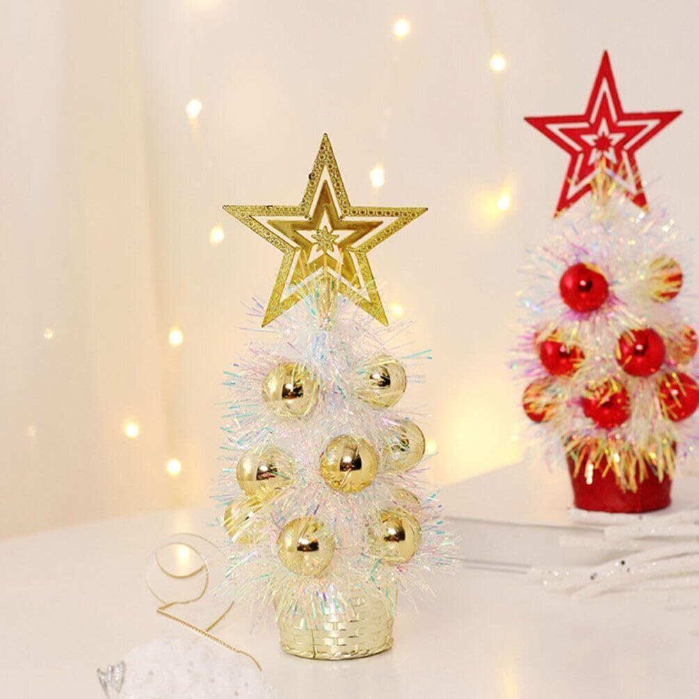 3kpl Mini joulukuusi Pieni joulukuusi Pieni joulukuusi pellavapohjalla Mini joulukuusi Glitter Tree -joulukuusi 3 kpl hinta ja tiedot | Koristeet ja tarrat | hobbyhall.fi