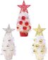 3kpl Mini joulukuusi Pieni joulukuusi Pieni joulukuusi pellavapohjalla Mini joulukuusi Glitter Tree -joulukuusi 3 kpl hinta ja tiedot | Koristeet ja tarrat | hobbyhall.fi