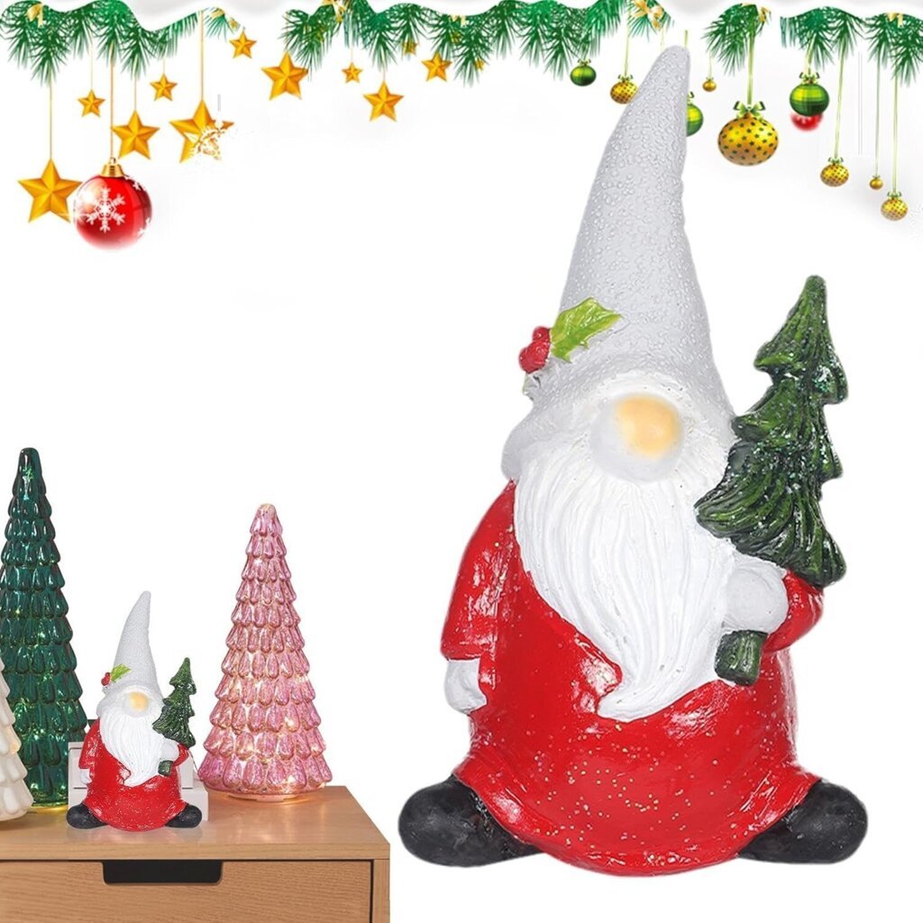 Kasvoton nukke Gnome Garden Gnome Veistos Keiju Puutarha Patsas Tonttu Työpenkki Ulkona Tonttupatsas Tonttukeiju Puutarhapatsas 1 hinta ja tiedot | Koristeet ja tarrat | hobbyhall.fi