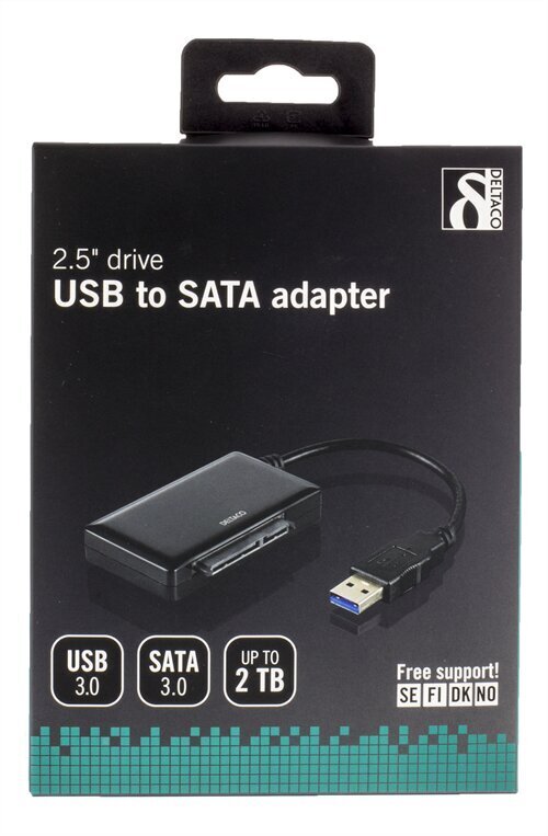 Deltaco USB3-SATA6G2, USB 3.0, SATA hinta ja tiedot | Kaapelit ja adapterit | hobbyhall.fi