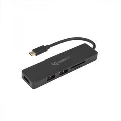 Sbox T-MLX41367 USB Type-C/HDMI/USB/SD hinta ja tiedot | Adapterit | hobbyhall.fi