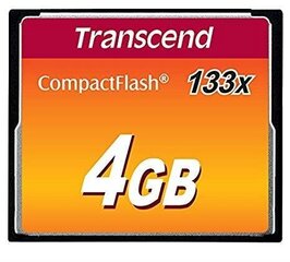 MEMORY COMPACT FLASH 4GB/TS4GCF133 TRANSCEND hinta ja tiedot | Transcend Puhelimet, älylaitteet ja kamerat | hobbyhall.fi