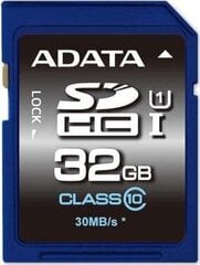 A-Data 32GB SDHC UHS-I U1 10 Class hinta ja tiedot | Kameran muistikortit | hobbyhall.fi