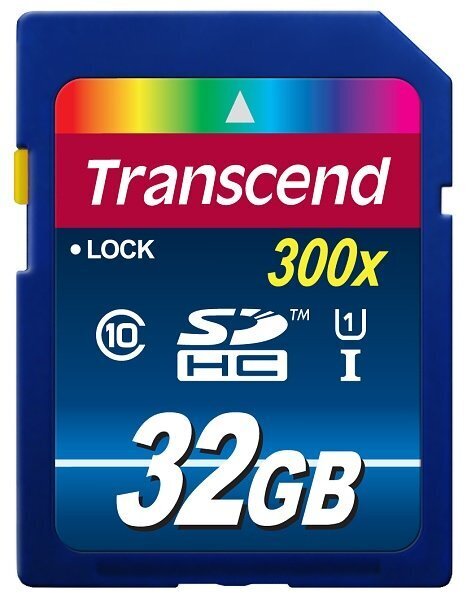 MEMORY SDHC 32GB UHS-I 300X/CLASS10 TS32GSDU1 TRANSCEND hinta ja tiedot | Kameran muistikortit | hobbyhall.fi
