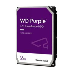 Western Digital Purple 2TB sisäinen HDD-levy hinta ja tiedot | Kovalevyt | hobbyhall.fi