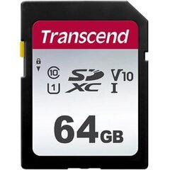 MEMORY SDXC 64GB UHS-I/TS64GSDC300S TRANSCEND hinta ja tiedot | Kameran muistikortit | hobbyhall.fi