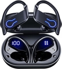 Langattomat Bluetooth-kuulokkeet 120H Playtime Bluetooth 5.3 -kuulokkeet urheiluun, Hi-Fi-stereokuulokkeet LED-näytön latauskotelolla, kuulokkeet juoksuun / harjoitteluun Audifonos Bluetooth inalambricos hinta ja tiedot | Kuulokkeet | hobbyhall.fi