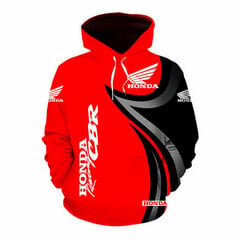 (25-6XL） Miesten Honda Motorcycle Racing -logohuppari 3D-digitaalitulostus hinta ja tiedot | Miesten puserot ja hupparit | hobbyhall.fi