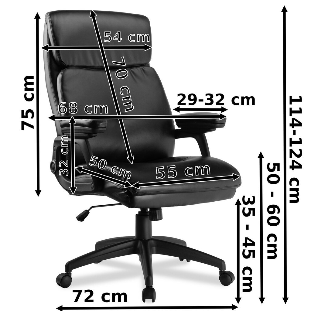 Toimistotuoli CONCORD musta hinta ja tiedot | Toimistotuolit | hobbyhall.fi