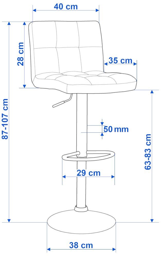 Baarituoli Arako Velvet hinta ja tiedot | Ruokapöydän tuolit | hobbyhall.fi