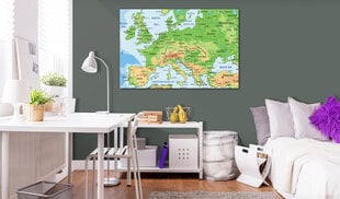 Kuva - Map of Europe hinta ja tiedot | Taulut | hobbyhall.fi