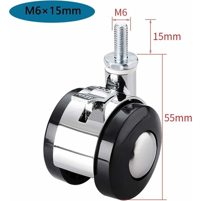 kpl huonekalujen kääntyvät pyörät - M6 tuolivaunun kierrepyörät yöpöydän taittopöydälle 1,5 tuumaa (M6) hinta ja tiedot | Monitoimityökalut ja veitset retkeilyyn | hobbyhall.fi