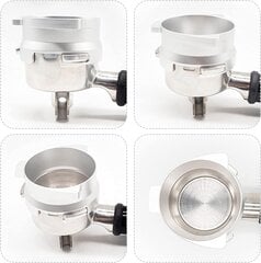 Kahvin annostelurengas, 54 mm alumiinilla, Sage Delonghi Breville -portasuodattimelle, hopea hinta ja tiedot | Keittiövälineet | hobbyhall.fi