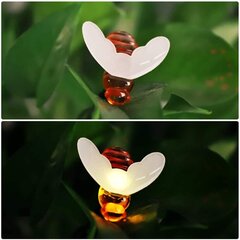 LED Solar Light Bee Outdoor Solar Light, 5m 20 mehiläisellä, lämmin valkoinen hinta ja tiedot | LED-valonauhat | hobbyhall.fi