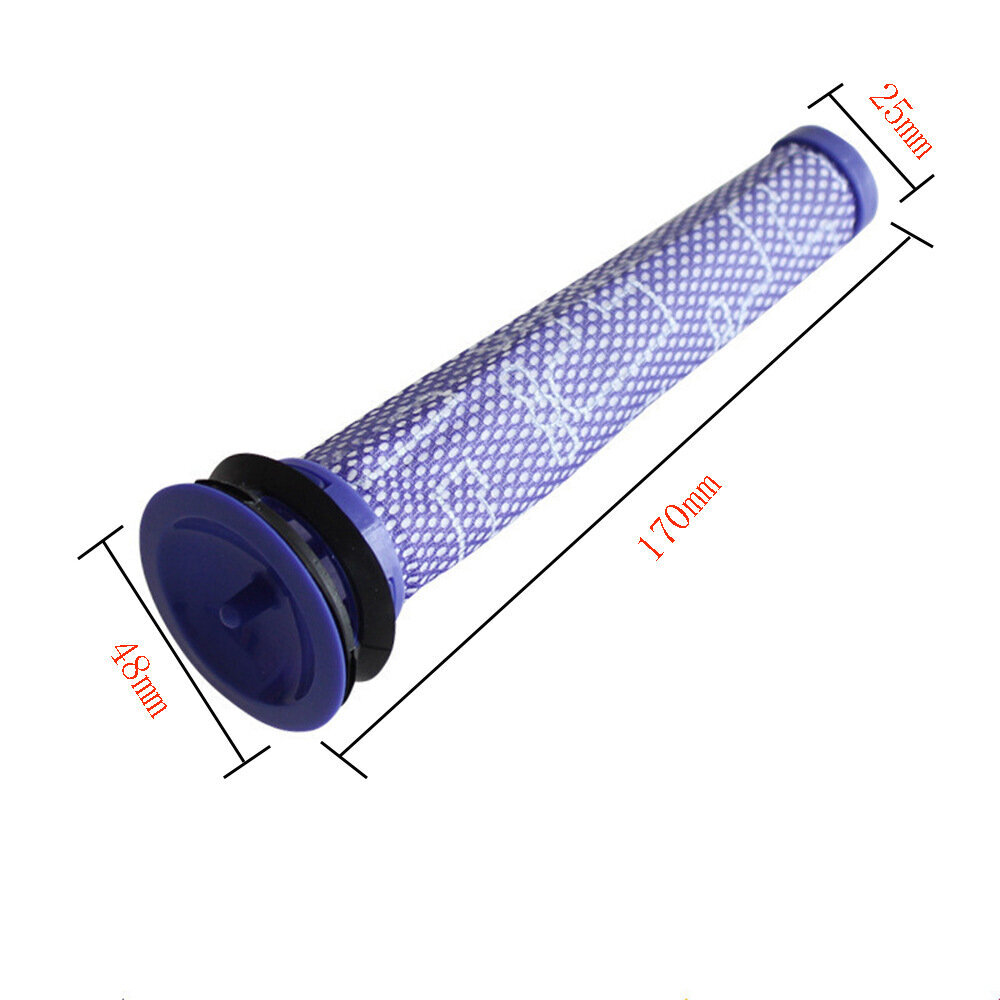 6-pakkaiset vaihtomoottorin etusuodattimet Dyson V6, V7, V8, DC58, DC59, DC61 johdottomille pölynimureille - violetti hinta ja tiedot | Pölynimureiden lisätarvikkeet | hobbyhall.fi