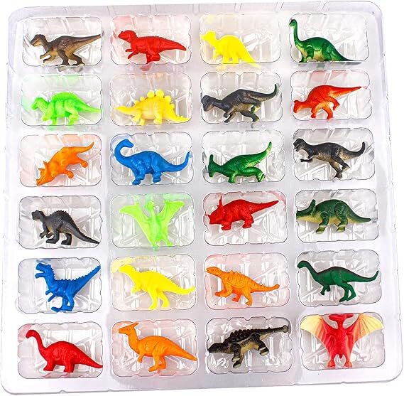 Joulukalenteri - Surprise Blind Box Lasten lelut - Joulun keräilydinosaurukset (24 kpl) hinta ja tiedot | Poikien lelut | hobbyhall.fi