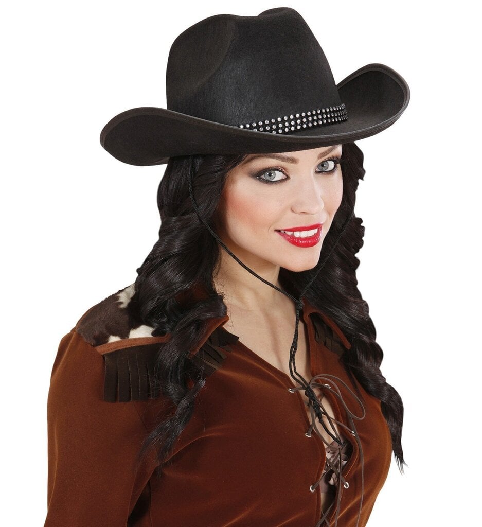 Cowboy-lippis musta hinta ja tiedot | Juhlakoristeet | hobbyhall.fi